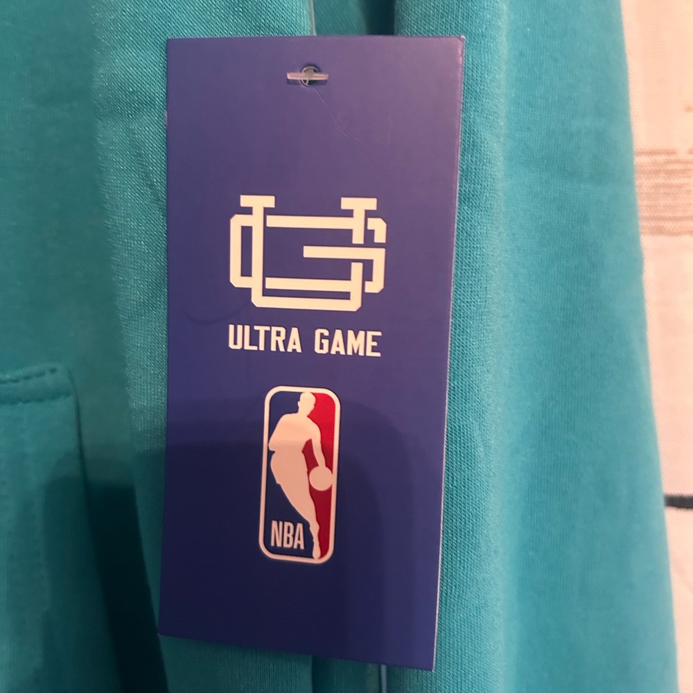 NWT NBA Charlotte Hornets "Queen City" Teal Fleece Hoodie - Picture 5 of 9